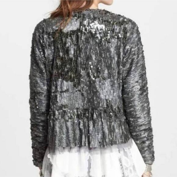 Free People Luxury Drippy Sequin Jacket - Picture 8 of 14